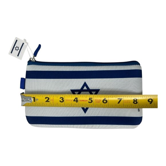 Palphot Israel Flag Unisex Storage Pouch - New with Tags Zipper Opening - Picture 5 of 6